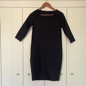 Sarah Pacini Deep Navy Long-Sleeve Sheath Dress